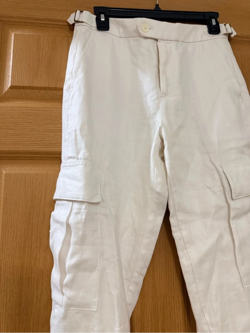 Banana Republic Women's White Linen Suit Jacket and Trousers